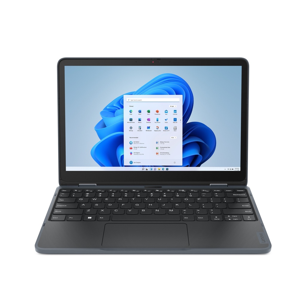 Lenovo 300w Yoga Gen 4 Intel® N N100 Hybride (2-in-1) 29,5 cm (11.6") Touchscreen HD 4 GB LPDDR5-SDRAM 128 GB SSD Wi-Fi 6 (802.11ax) Windows 11 Pro Academic Engels Grijs