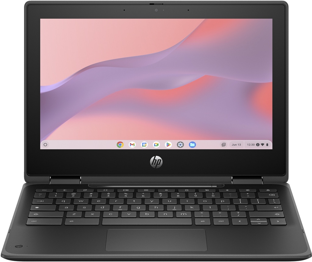 HP Fortis x360 G5 Intel® N N100 Chromebook 29.5 cm (11.6") Touchscreen HD 4 GB LPDDR5-SDRAM 32 GB eMMC Wi-Fi 6E (802.11ax) ChromeOS Black