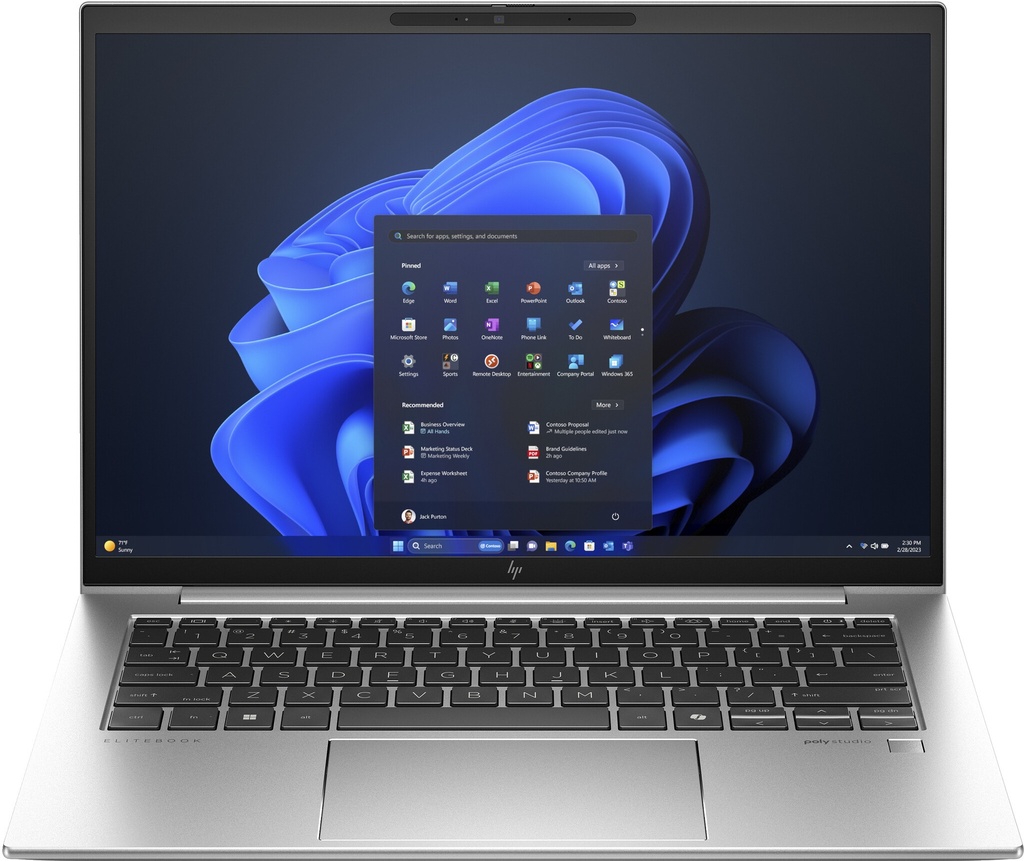 HP EliteBook 840 G11 Intel Core Ultra 5 125H Laptop 35.6 cm (14") WUXGA 16 GB DDR5-SDRAM 512 GB SSD Wi-Fi 6E (802.11ax) Windows 11 Pro AI PC Silver